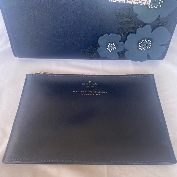 NWT Kate Spade Madison Alpine Drive Sam Navy Eden Multi PXRU9065 - Picture 5 of 7